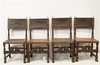 18/19th cent. Set of 4 Spanish chairs