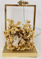 Gold & Quartz  Art Lamp