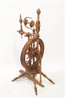 Antique American miniature Spinning Wheel