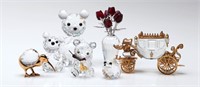 A COLLECTION OF GOOD SWAROVSKI CRYSTAL MINIATURES