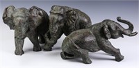 A GROUPING OF MAITLAND SMITH BRONZE ELEPHANTS