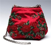 A VALENTINO GARAVANI BEADED EVENING PURSE