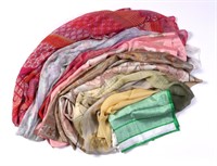 A COLLECTION OF SILK AND OTHER DESIGNER SCARVES