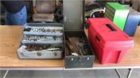 Tool boxes w/tools & hardware
