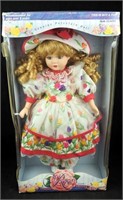 B K Collectible Rose Porcelain Special Doll