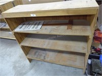4' wide wood shelf