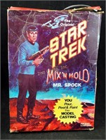 Vintage Star Trek Mix N Mold Mr Spock Original Toy