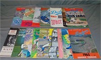 Lot of 16 Vintage Sports Programs / Yearbooks