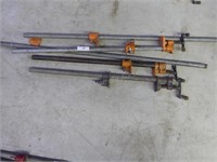 (3) 32" pipe clamps - (2) 4' extensions