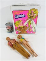 2 Barbie + boîte vintage