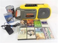 Radio-cassette Sony Sport + cassettes