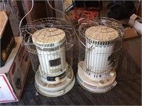 Pair of KeroHeat kerosene space heaters