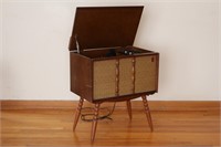 Vintage Stereo Record Player on Legs