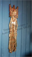 Asian Wall Sculpture / carved wood