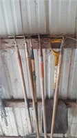 Garden tools shovels