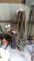 Oxygen and acetylene with victor gauges, with