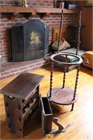 Wooden Wash Stand, Wine Rack, & More