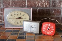 Three Vintage Clocks