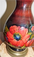 Moorcroft-Like Lamp / red