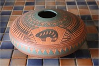 Navajo Hand Made Pot signed Ernest Watchman