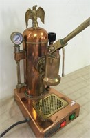 FABULOUS EXPRESSO MACHINE WITH BRASS EAGLE ACCENT