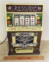 VINTAGE JACKPOT SLOT MACHINE RADIO-WORKING