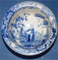 Spode 'Girl at Well' pattern soap dish
