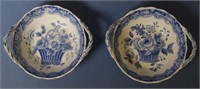 Two Spode two handle bowls