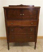 UNIQUE 1930'S WALNUT CHIFFONIER CHEST