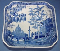 Spode 'Tiber' pattern square bowl