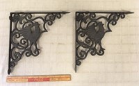 DECORATIVE CAST ROOSTER BRACKETS
