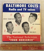BALTIMORE COLTS RADIO AND TV VOICES RECORD