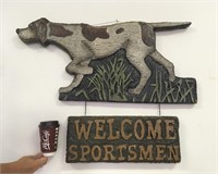 FABULOUS LARGE SPORTSMEN SIGN