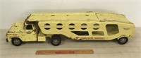 LARGE EARLY TONKA TRUCK CAR CARRIER METAL