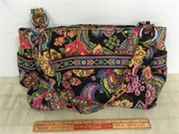 VERA BRADLEY PURSE- BLACK FLORAL