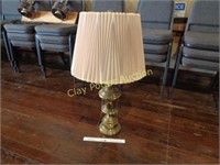 Heavy Brass Lamp with Shade