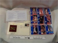 First Issue Gold Stamp & Sleeve of Basketball