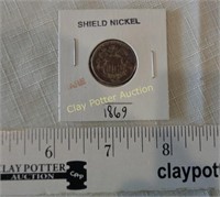Rare 1869 Sheild Nickel