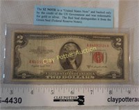 1953-B $2 Red Seal Note