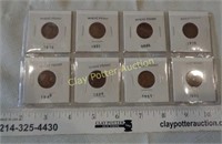 Sleeve of 8 Old Wheat Cents
