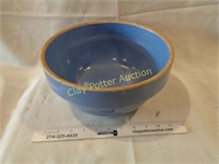 Large Blue Stoneware Mixing Bowl