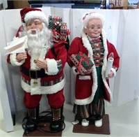 Santa, Misses Clause Christmas Statues