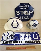 COLTS SIGNS AND HELMETS