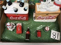 7 COCA COLA HINGED TRINKET BOXES