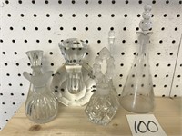 6 PERFUME BOTTLES