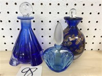 3 PERFUME BOTTLES