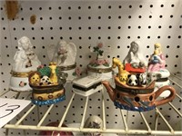 8 - MINIATURE HINGED RELIGIOUS TRINKET BOXES