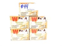 5 boxes of Military Classic 7.62x39mm 124 gr HP