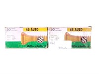 2 boxes Lellier & Bellot 45 auto ammo 100 rds