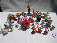 30 mostly Disney figures and toys